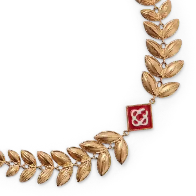 Altın Defne Yaprağı Bilezik