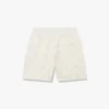 Aplike Bej Monogramlı Sweatshort Aplike Bej Monogramlı Sweatshort
