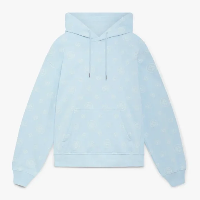 Aplike Monogram Kapüşonlu Sweatshirt Aplike Monogram Kapüşonlu Sweatshirt