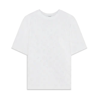 Aplike Monogram Oversized Şortlu Tişört