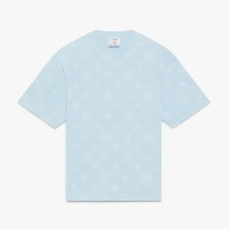 Aplike Monogram Oversized Şortlu Tişört