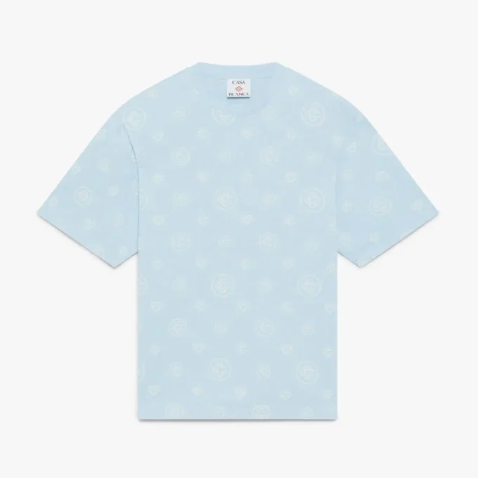 Aplike Monogram Oversized Şortlu Tişört Aplike Monogram Oversized Şortlu Tişört