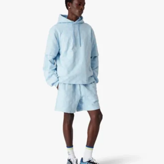 Aplike Monogram Oversized Şortlu Tişört