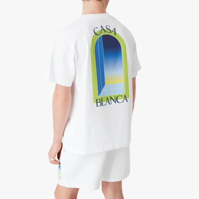 Beyaz Arches Kısa Kollu Tişört Beyaz Arches Kısa Kollu Tişört
