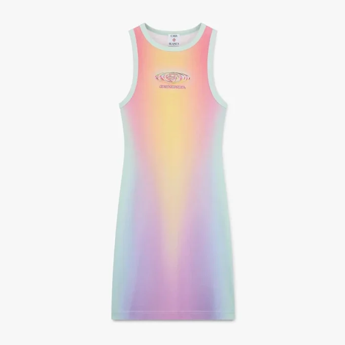 Cam Gradyan Maxi Tank Elbise Cam Gradyan Maxi Tank Elbise