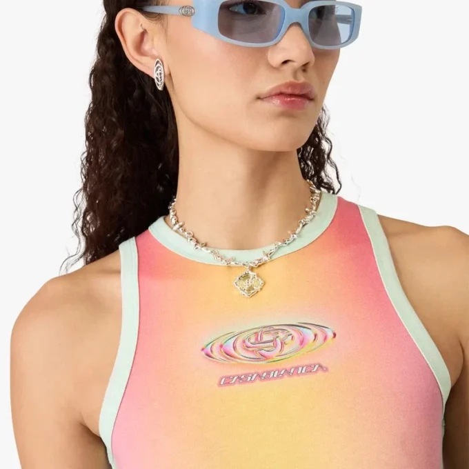 Cam Gradyan Maxi Tank Elbise Cam Gradyan Maxi Tank Elbise