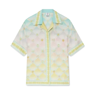Candy Icons Kısa Kollu İpek Twill Şort Gömlek