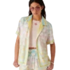 Candy Icons Kısa Kollu İpek Twill Şort Gömlek