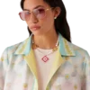Candy Icons Kısa Kollu İpek Twill Şort Gömlek