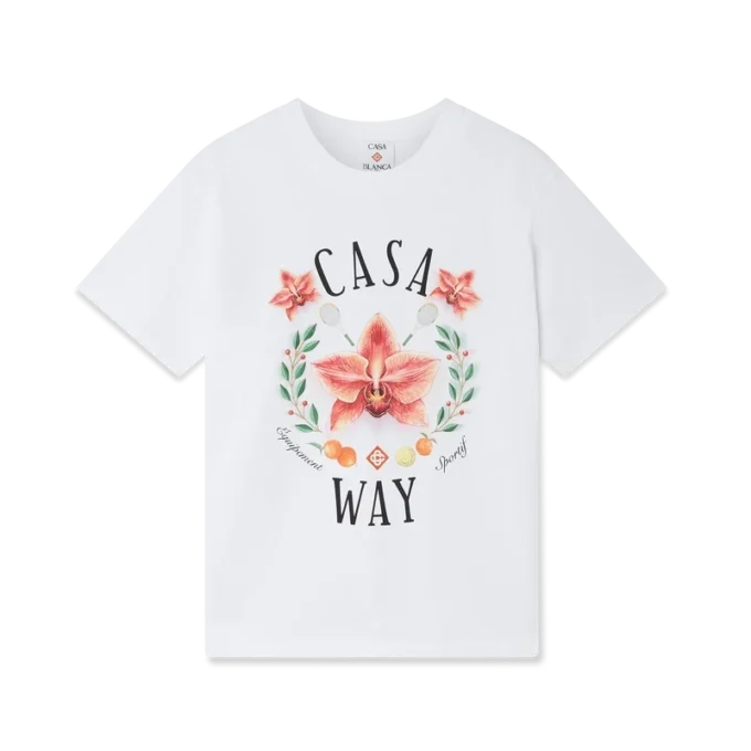 Casa Way Orchid Logo Kısa Kollu Tişört Şort
