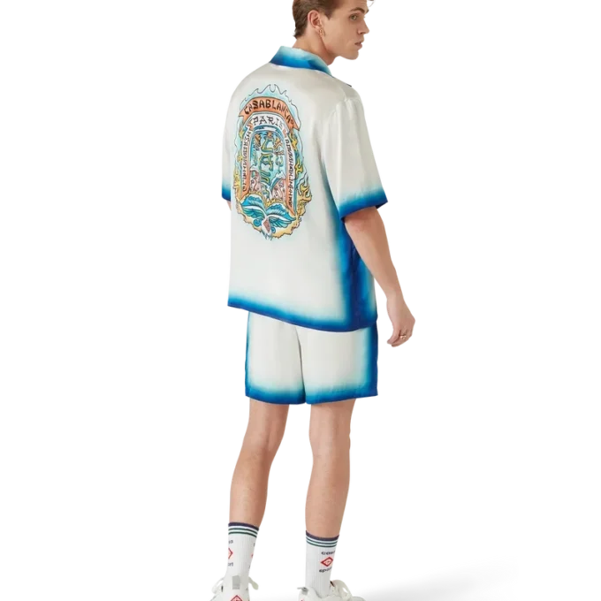 Casa Way Skate Şortlu İpek Gömlek Casa Way Skate Şortlu İpek Gömlek