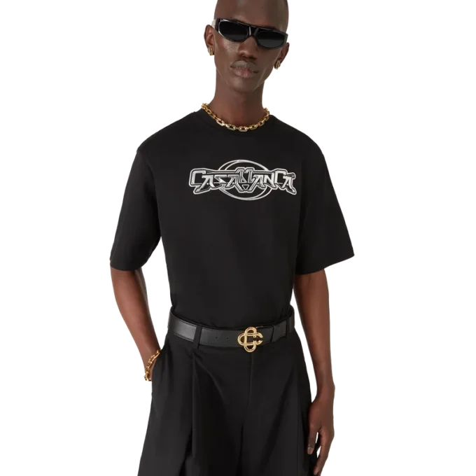 Casablanca Chrome Oversized Kısa Kollu Tişört Casablanca Chrome Oversized Kısa Kollu Tişört