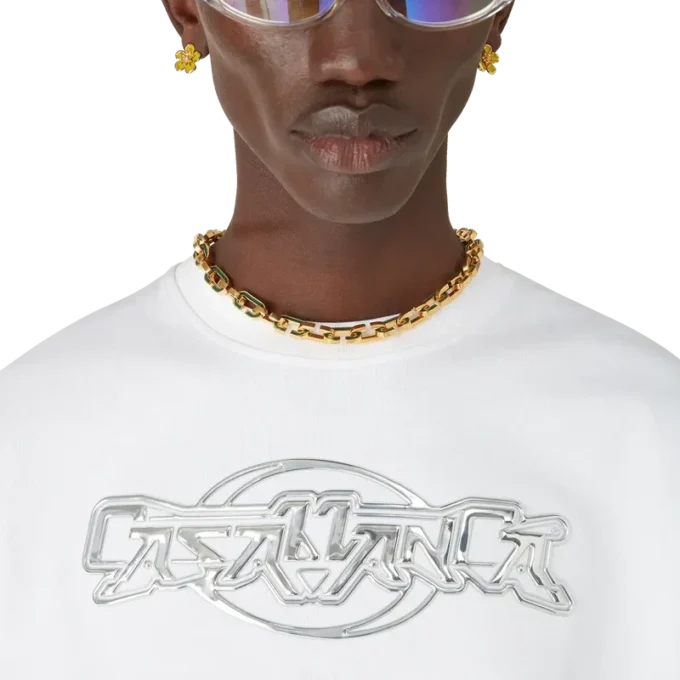 Casablanca Chrome Oversized Kısa Kollu Tişört Casablanca Chrome Oversized Kısa Kollu Tişört