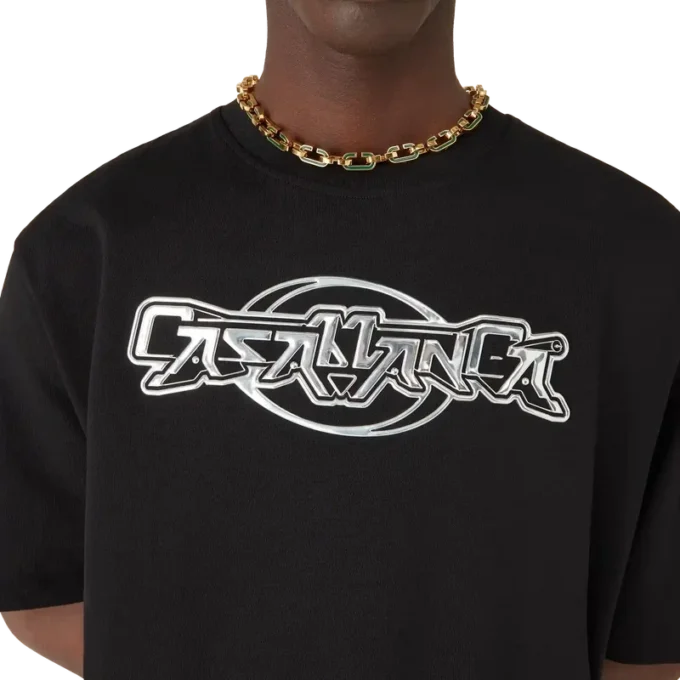 Casablanca Chrome Oversized Kısa Kollu Tişört Casablanca Chrome Oversized Kısa Kollu Tişört