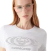 Crystal Warped Logo Dar Kesim Kısa Kollu Şort Tişört Crystal Warped Logo Dar Kesim Kısa Kollu Şort Tişört