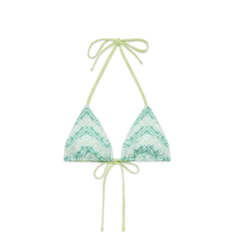 Dalgalı Monogram Bikini Üstü