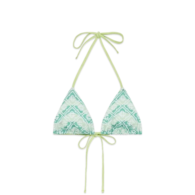 Dalgalı Monogram Bikini Üstü