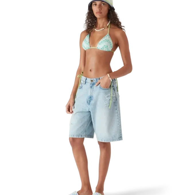 Dalgalı Monogram Bikini Üstü