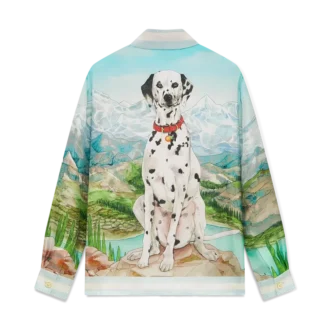Dalmatian a La Montange Uzun Kollu İpek Gömlek