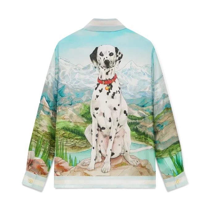 Dalmatian a La Montange Uzun Kollu İpek Gömlek Dalmatian a La Montange Uzun Kollu İpek Gömlek