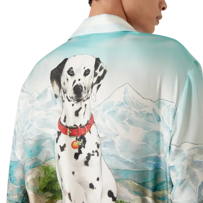 Dalmatian a La Montange Uzun Kollu İpek Gömlek Dalmatian a La Montange Uzun Kollu İpek Gömlek