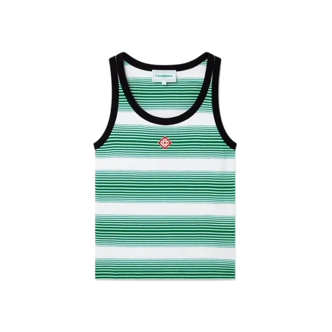 Degrade Çizgili Ringer Tank Top