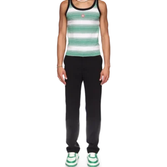 Degrade Çizgili Ringer Tank Top