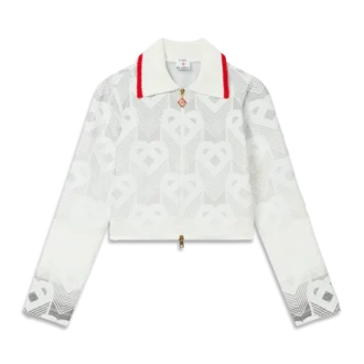 Degrade Kalp Monogram Havlu Ceket