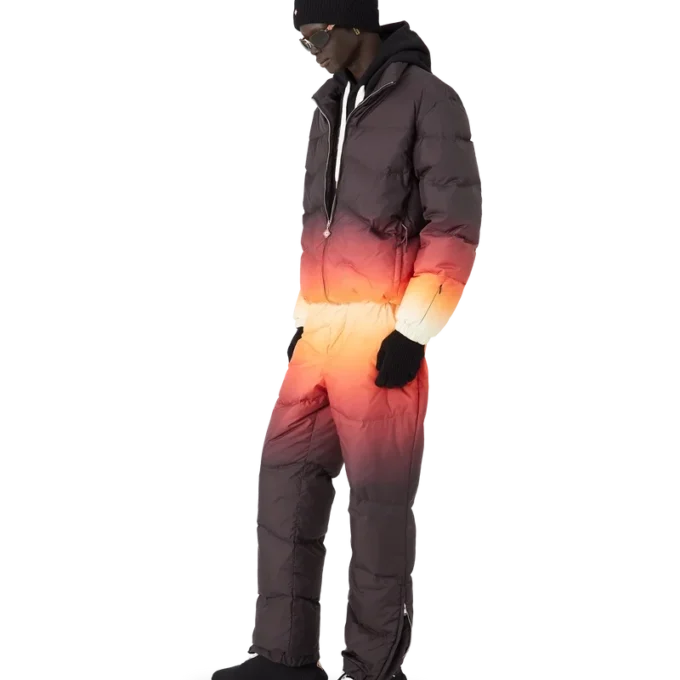 Degrade Kapitone Puffer Ceket