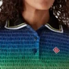 Degrade Kısa Kollu Polo Şort