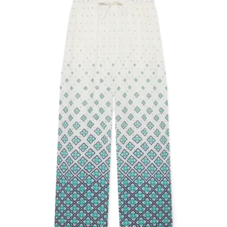 Degrade Monogram Keten Pantolonlar