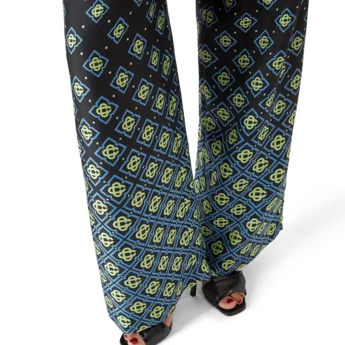 Degrade Monogram İpek Pantolonlar Degrade Monogram İpek Pantolonlar