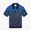 Degrade Monogram Örme Kısa Kollu Polo Yaka Tişört Degrade Monogram Örme Kısa Kollu Polo Yaka Tişört