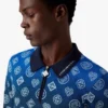 Degrade Monogram Örme Kısa Kollu Polo Yaka Tişört Degrade Monogram Örme Kısa Kollu Polo Yaka Tişört