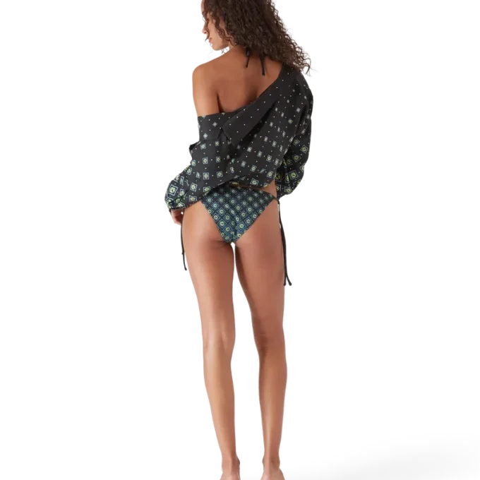 Degrade Siyah Monogram Bikini Altı Degrade Siyah Monogram Bikini Altı