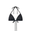 Degrade Siyah Monogram Bikini Üstü Degrade Siyah Monogram Bikini Üstü