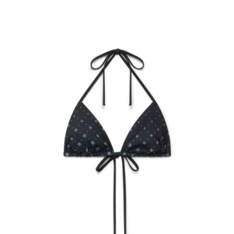 Degrade Siyah Monogram Bikini Üstü