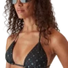 Degrade Siyah Monogram Bikini Üstü Degrade Siyah Monogram Bikini Üstü