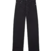 Denim Monogram Düz Paça Kot Denim Monogram Düz Paça Kot