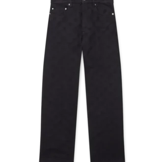 Denim Monogram Düz Paça Kot