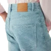 Denim Monogram Geniş Kesim Kot Denim Monogram Geniş Kesim Kot