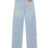 Denim Monogram Geniş Kesim Kot Denim Monogram Geniş Kesim Kot