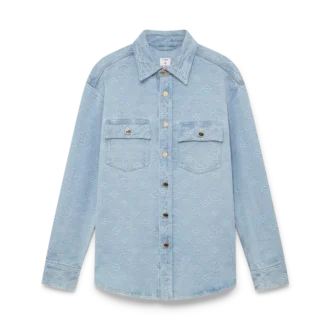 Denim Monogram Gömlek