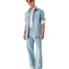 Denim Monogram Gömlek Denim Monogram Gömlek