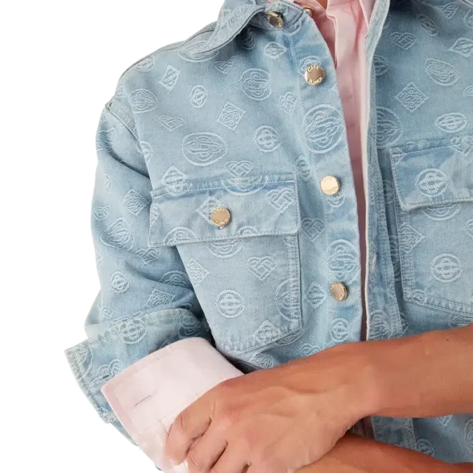 Denim Monogram Gömlek Denim Monogram Gömlek