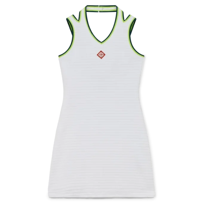 Dokulu Kadife Tenis Elbisesi