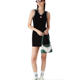 Dokulu Kadife Tenis Elbisesi