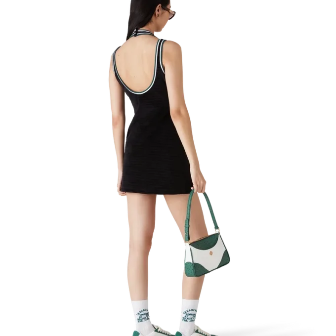 Dokulu Kadife Tenis Elbisesi