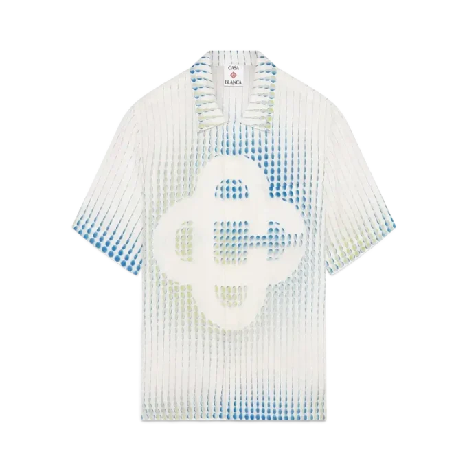 Dots Kısa Kollu Keten Gömlek