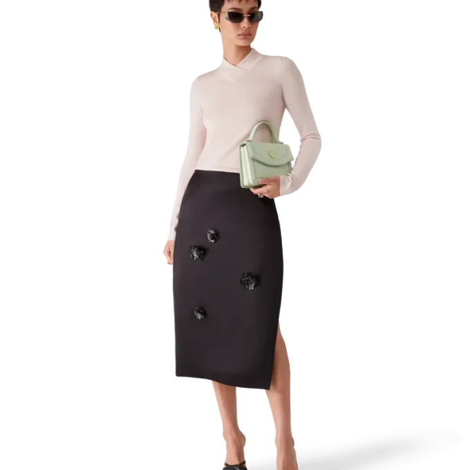 Duchesse Saten Midi Etek Duchesse Saten Midi Etek